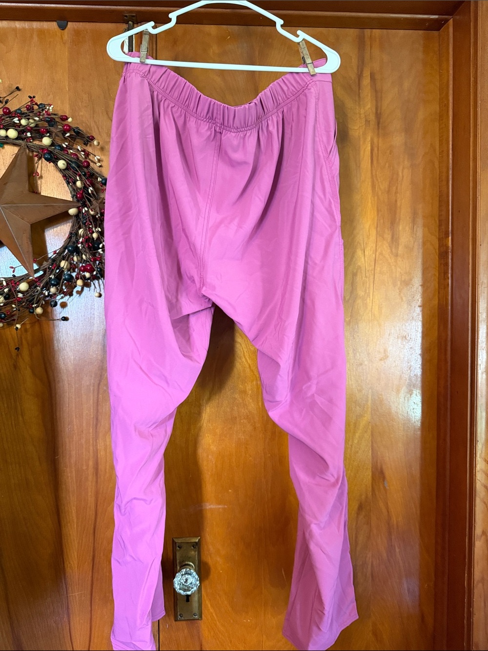 Pink scrub pants